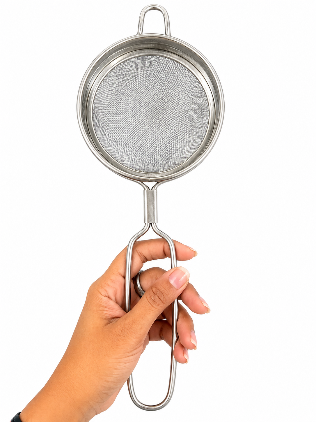 Multipurpose Colander (11cm Diameter) (Size1) for Pasta Vegetables, Heavy Duty Stainless Steel Collander, Juice Strainer, Soup Strainer, Ideal for Washing Rice, Fruits, Vegetables and Grains