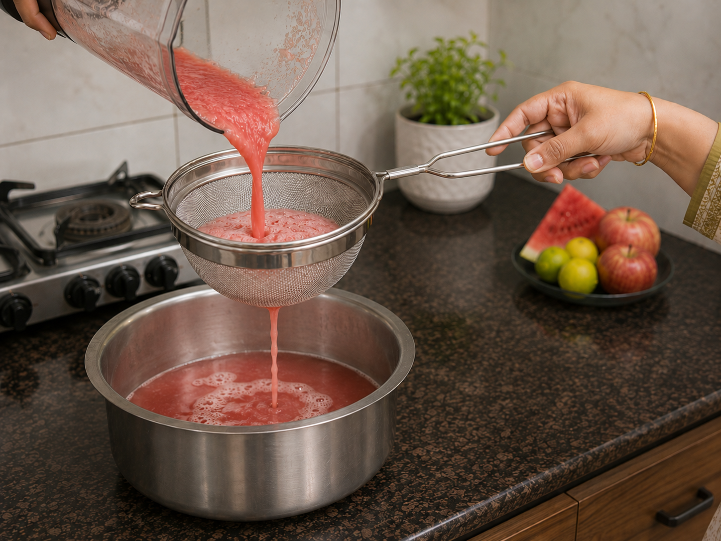 Multipurpose Colander (15cm Diameter) (Size3)for Pasta Vegetables, Heavy Duty Stainless Steel Collander, Juice Strainer, Soup Strainer, Ideal for Washing Rice, Fruits, Vegetables and Grains