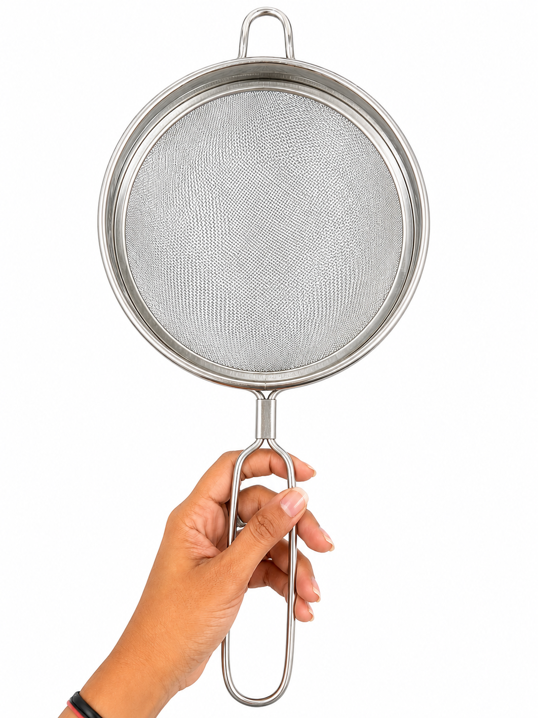 Multipurpose Colander (17cm Diameter) (Size4) for Pasta Vegetables, Heavy Duty Stainless Steel Collander, Juice Strainer, Soup Strainer, Ideal for Washing Rice, Fruits, Vegetables and Grains