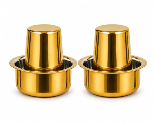 Stainless Steel Dabra Set, Pack of 2, South Indian coffee cup, 120ml each, Davara,Tumbler Set, Coffee Dabara Set