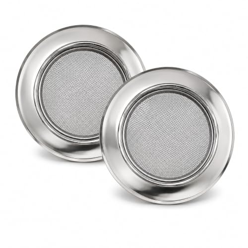 Stainless Steel Kitchen Sinc Strainer, Sinc Drain Cover, Sink Jali, Sink Drain Filter Jali, Waste Coupling (11 cm) (2pcs)