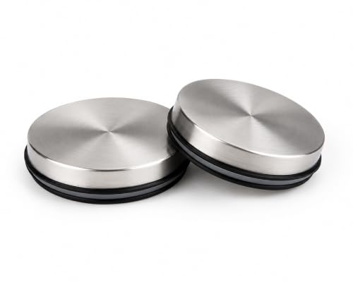 Multipurpose Stainless Steel Airtight Storage Canister Set, Epoxy Coated, Dishwash Safe, Heart Print Kitchen Storage Containers, Return Gift, Housewarming Gift, 850ml x 4pcs, Black