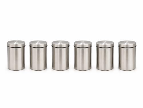 Multipurpose Airtight Stainless Steel Container Set, Artight Kitchen container set, Storage Dabba, Steel Container set, Retrn Gift, Housewarming Gift, 650ml each x 6pcs