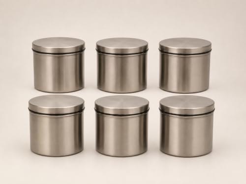 Multipurpose Airtight Stainless Steel Container Set, Artight Kitchen container set, Storage Dabba, Steel Container set, Retrn Gift, Housewarming Gift, 550ml each x 6pcs