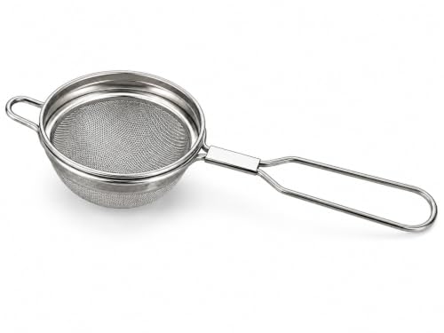 Stainless Steel Tea Strainer (Size 8cm), Stainless Steel Tea Strainer,Heavy Duty Chalani, Coffee Strainer, Tea Filter Stainless Steel, Fine Mesh x1pc