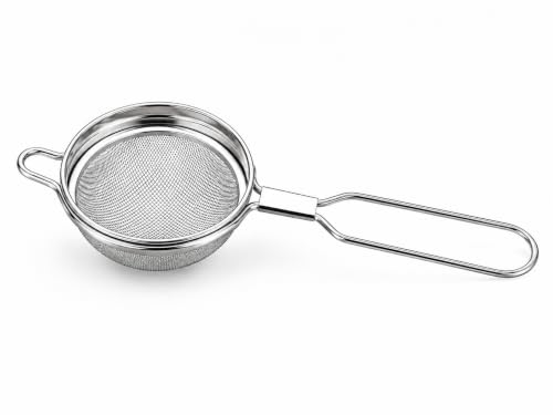 Stainless Steel Tea Strainer (Size 10cm), Stainless Steel Tea Strainer,Heavy Duty Chalani, Coffee Strainer, Tea Filter Stainless Steel, Fine Mesh x1pc