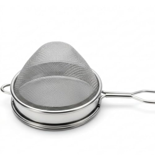 Stainless Steel Tea Strainer Conical Shape (Size 10cm), Stainless Steel Tea Strainer,Heavy Duty Chalani, Coffee Strainer, Tea Filter Stainless Steel, Fine Mesh X1pc