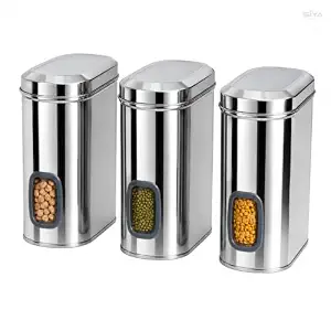 SS Window Canister Capsule Shape 25