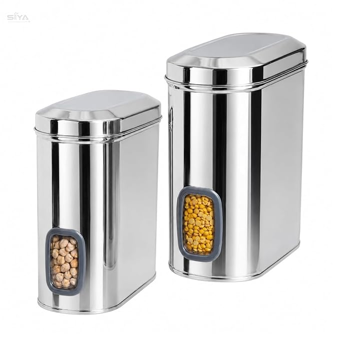 SS Window Canister Capsule Shape 25